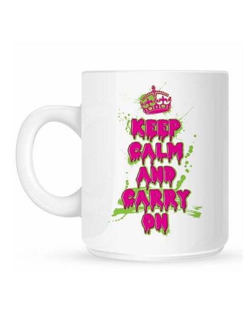 Image of Keep Calm And Carry On Zombie 10oz Ceramic Mug