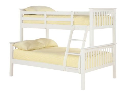 Image of Home Zone Otto Trio Bunk Bed - Solid Off - White
