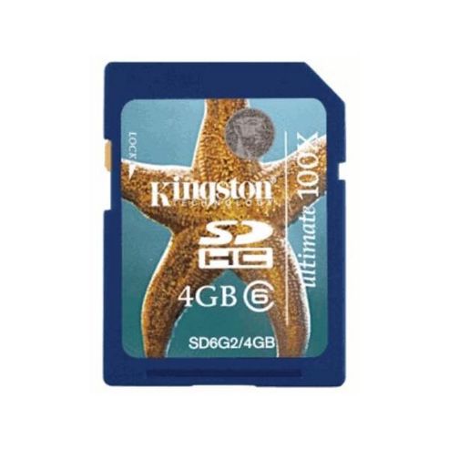 Image of Kingston Ultimate (4gb) 100x Sdhc Media Card (class 6)