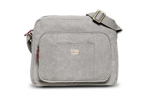 Image of Trp0234 Troop London Classic Canvas Across Body Bag Khaki
