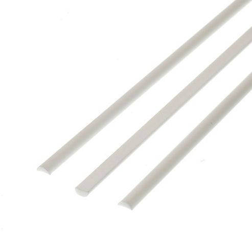 Image of Evergreen Styrene Half Round 2.5mm Dia (0.100")