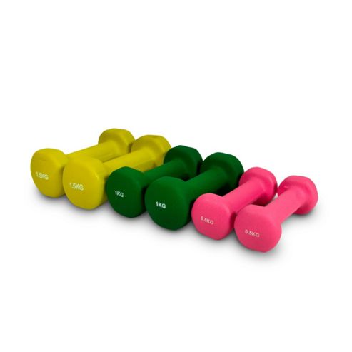 Image of Bodymax 6kg Vinyl Dumbbell Set