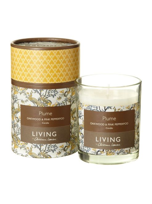 Image of Living By Christiane Lemieux Plume Boxed Candlein Plum