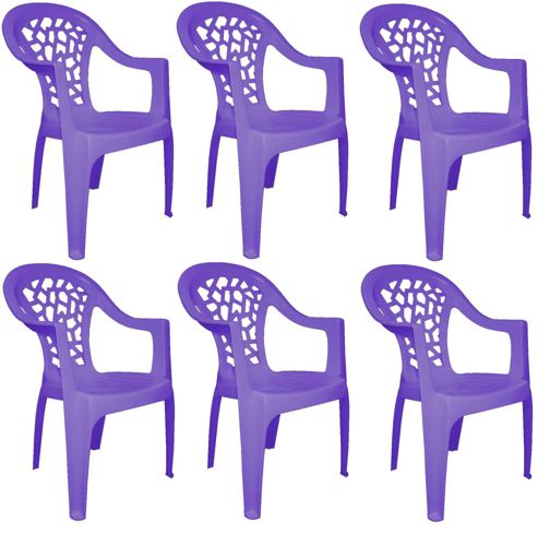 Image of Resol Inca Garden Outdoor / Indoor Designer Plastic Chair - Purple - X6
