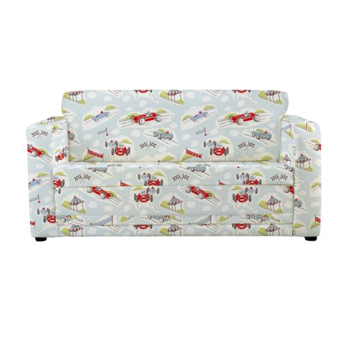 Image of Children's Sofa Bed - Classic Racing Cars