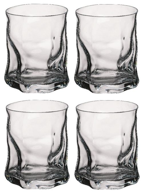 Image of Sorgente Tumblers Double Old Fashioned Whisky Glasses - 4 Piece Set - 420ml