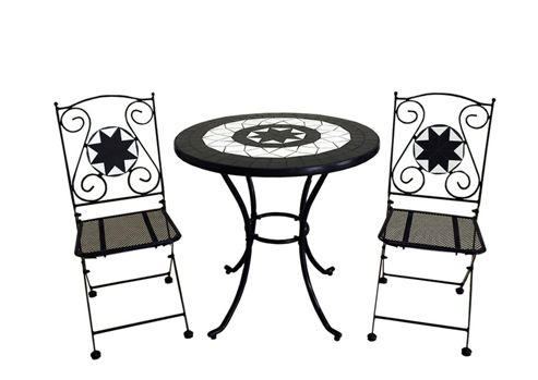 Image of Rimini Bistro Set - 60cm Table With 2 Folding Chairs