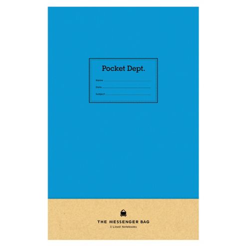 Image of Pocket Dept A5 Notebook, 3 Pack