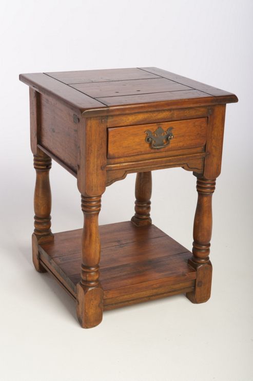 Image of Aspect Design By Wayfair East Indies One Drawer Bedside/lamp Table