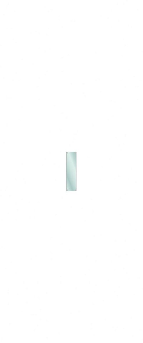 Image of Hib 120 Cm X 30 Cm Drilled Mirror Float Glass (3 Per Pack) (set Of 3)
