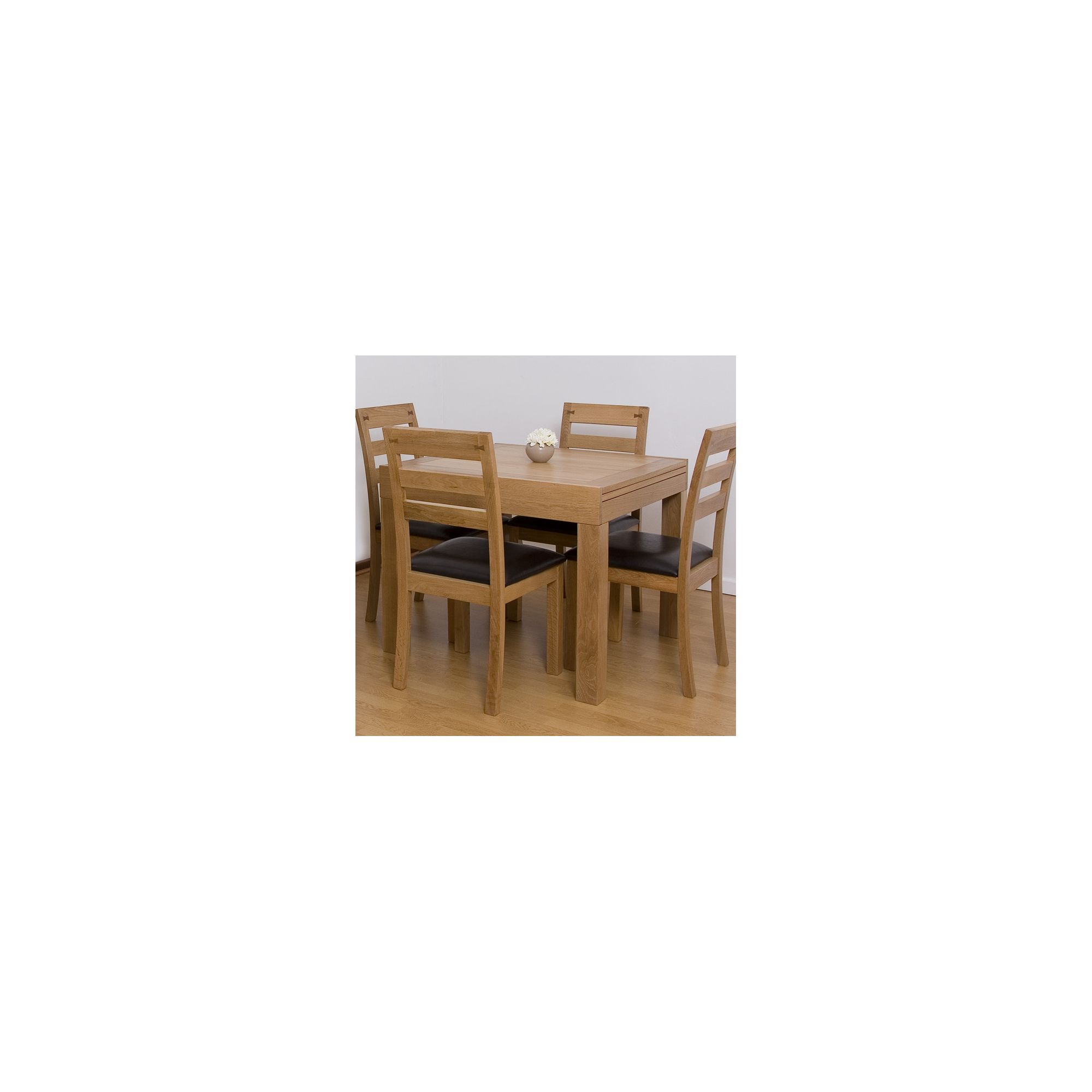G&P Furniture 5 Piece Extending Dining Table Set at Tesco Direct