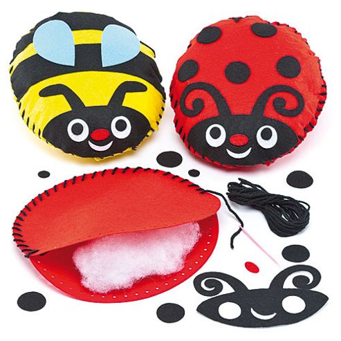 Image of Bug Cushion Sewing Craft Kits (pack Of 2)