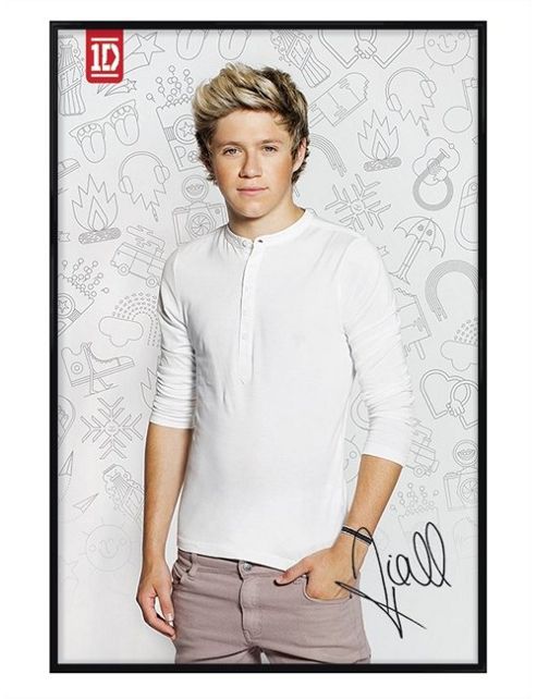 Image of Gloss Black Framed One Direction Niall Horan Poster