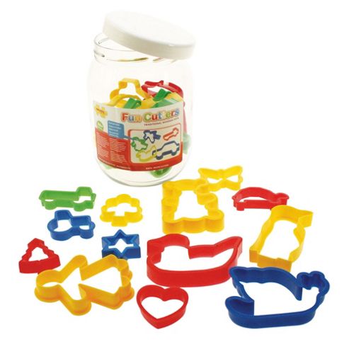 Image of Bigjigs Toys Bj074 Jar Of 24 Pastry Cutters