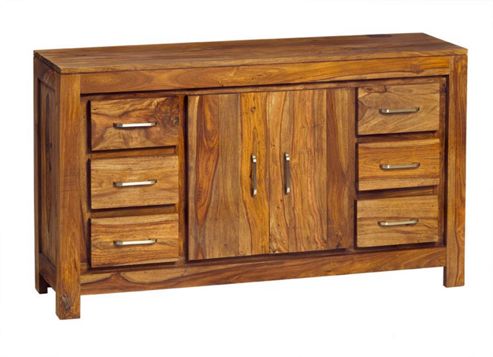 Image of Indian Hub Stone Sheesham Sideboard