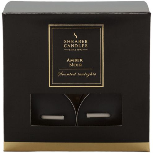 Image of Shearer 8 Pack Tealights, Amber Noir