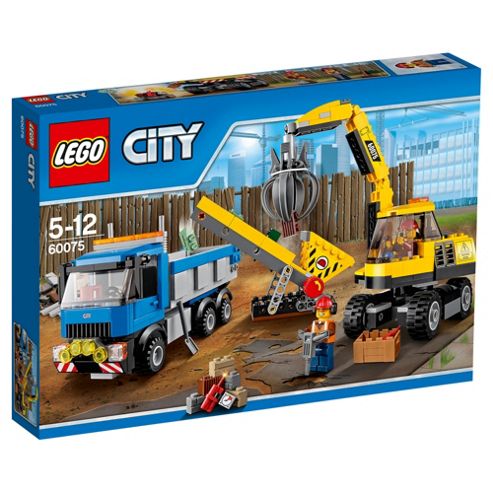 Image of Lego City Excavator And Truck 60075