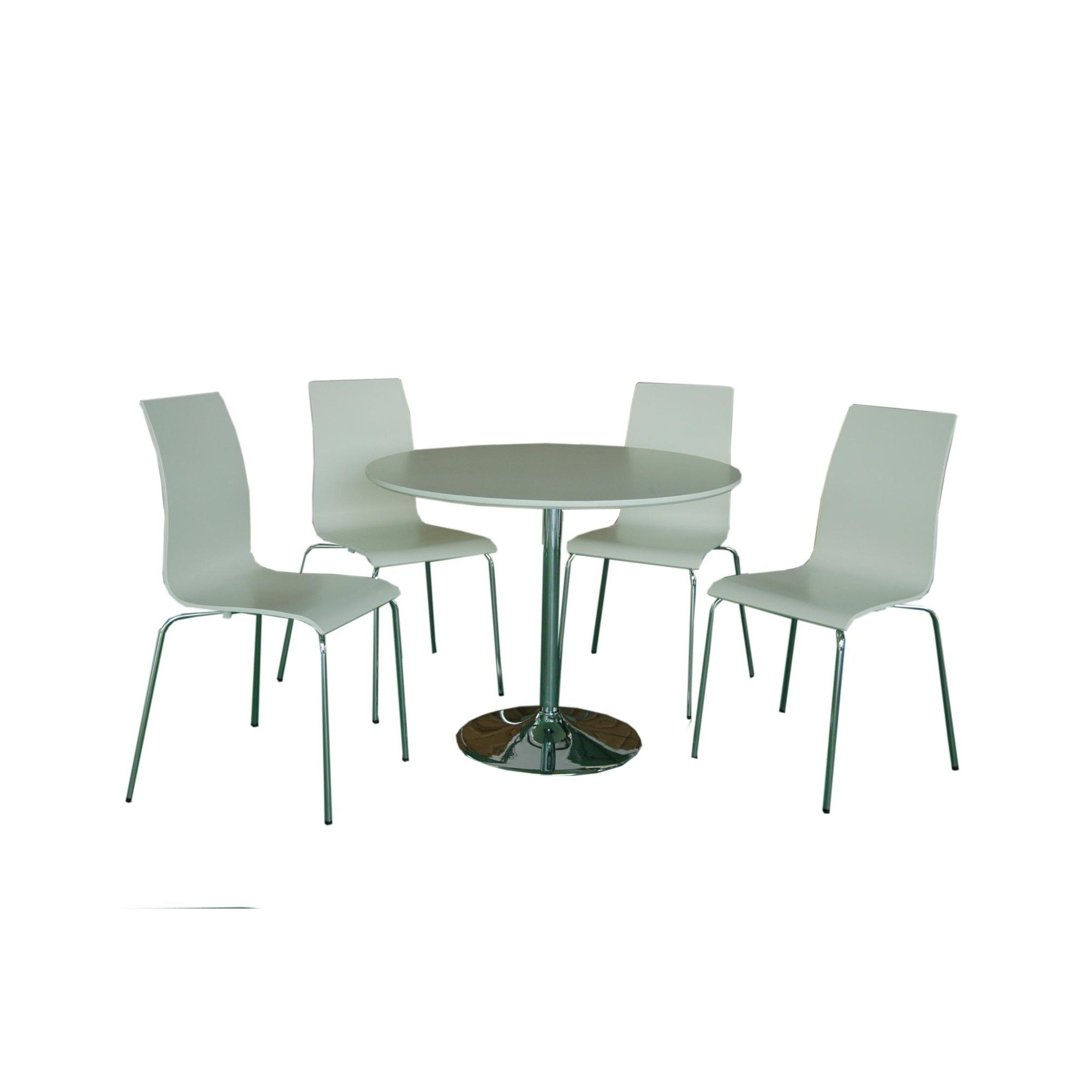 Home Zone Hoxton Five Piece Dining Set - White at Tesco Direct