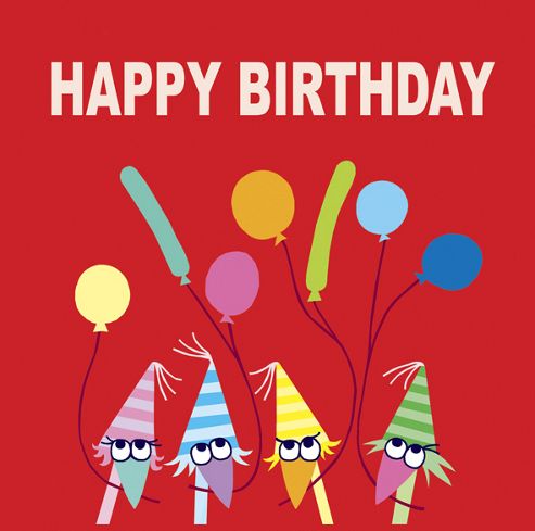 Image of Holy Mackerel Greetings Card- It's A Party, Birthday Card