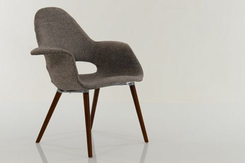 Image of Eames Replica Organic Office Chair Brown
