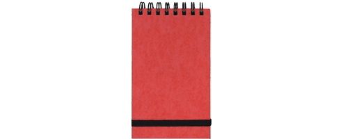 Image of Silvine Spiral Bound Elastic Band Notebook 127x76mm 96 Leaf Ruled Feint 194