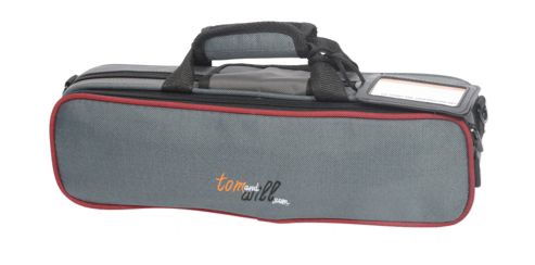 Image of Tom And Will Flute Gig Case - Red And Grey