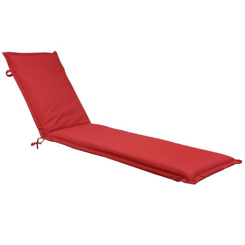 Image of Bentley Garden Sun Lounger Cushions - Red