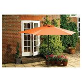 Seville Garden Aluminium Parasol 2m -  Burnt Orange.