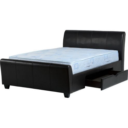 Image of Home Essence Dresden 2 Drawer High Foot End Bed Frame