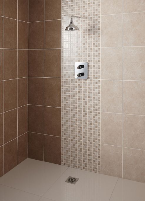 Image of Elgin Cappucino Beige Ceramic Wall Tile 248x398mm Box Of 10 (0.99 M-- / Box)