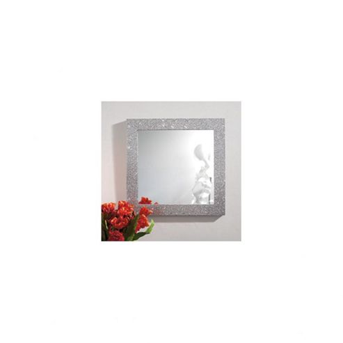 Image of Morris Mirrors Ltd Sparkle Framed Bevelled Mirror - Silver - 173cm H X 8.5cm W X 61cm D