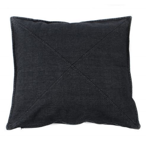 Image of In The Mood Collection-- Denim Cushion Cover - Black