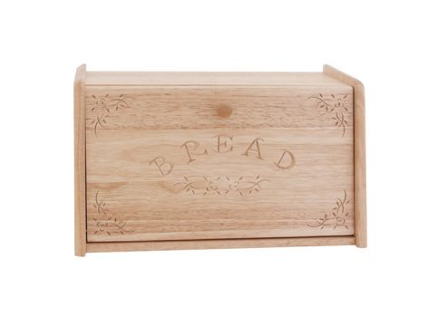 Image of Stow 1329 Rubberwood Bread Bin Drop Front