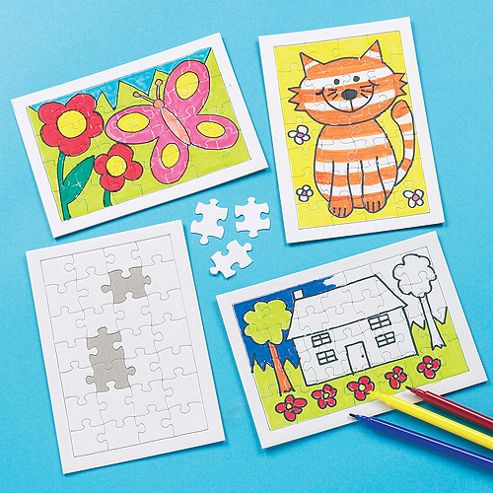 Image of Jigsaw Puzzle Blanks - Pack Of 6