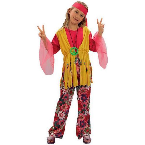 Image of Hippy Girl - Child Costume 4-5 Years