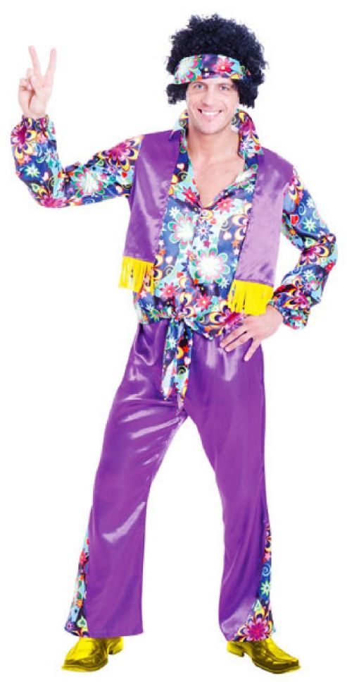 Image of 70s Groovy Guy - Adult Costume Size: 38-40