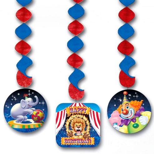 Image of Big Top Circus Party Dangling Cutouts (3pk)