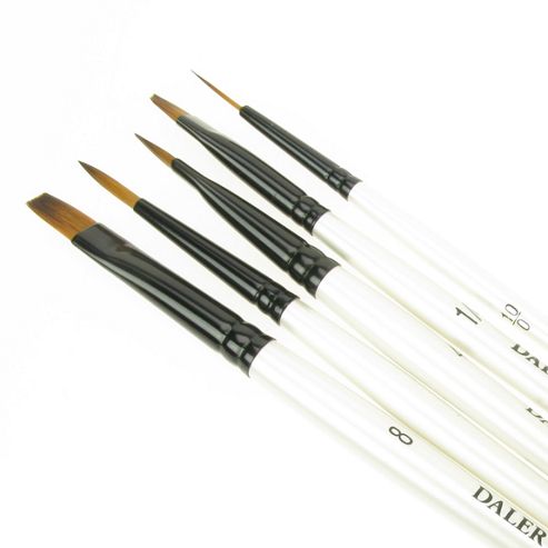 Image of Daler Simply All Purpose Brush Set - Blue Wallet 26