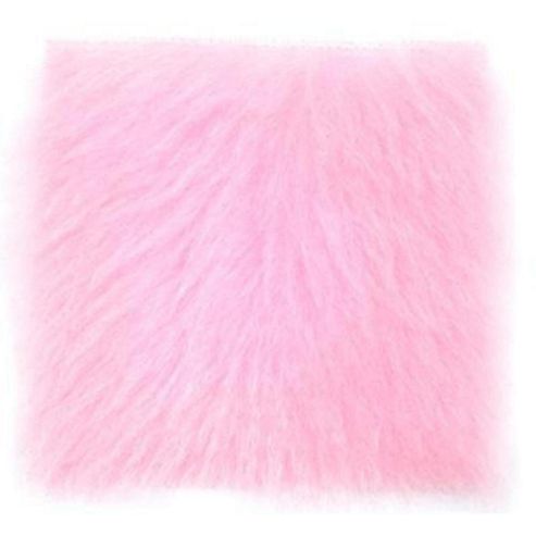 Image of Fur Fabric Shiny Pink