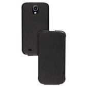 Anymode Samsung Elite Saffiano Pattern Leather Vertical Type Flip Case for Samsung Galaxy S4 - Black
