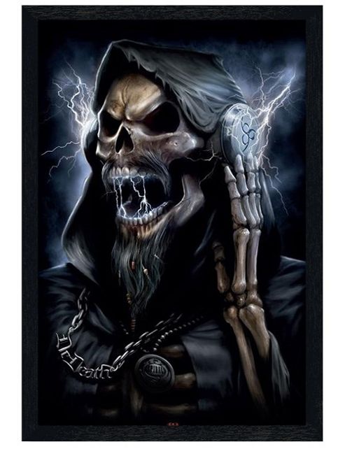 Image of Spiral Black Wooden Framed Dead Beats Poster
