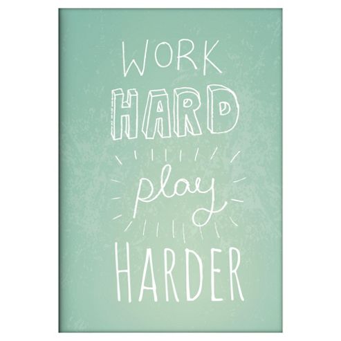 Image of Work Hard Play Harder A6 Notebook