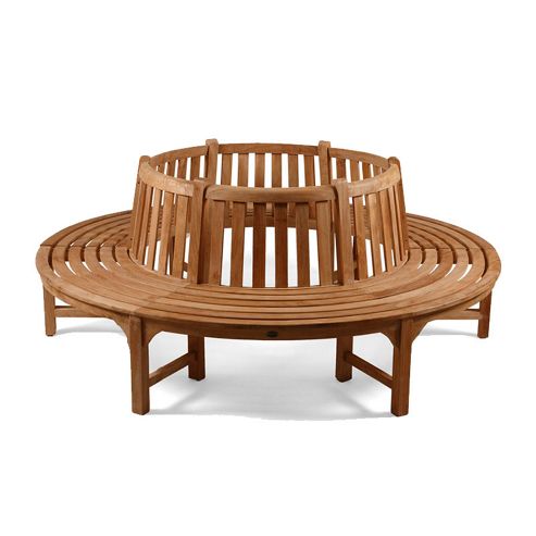 Image of Full Round Teak Tree Seat/bench