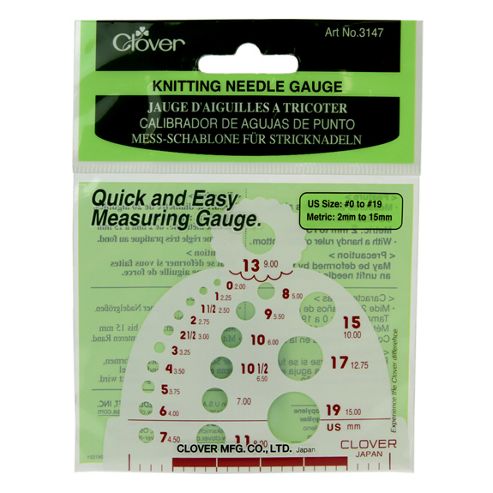 Image of Clover Knitting Needle Gauge