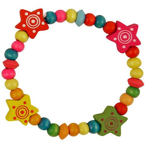 Image of Glitzy Bitz Wooden Beads Bracelet