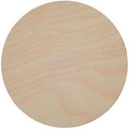 Image of Birch Plaque 100mm Dia 4mm Thick Plywood Pack Of 3