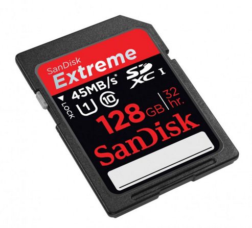 Image of Sandisk Extreme Sdxc Card 128 Gb
