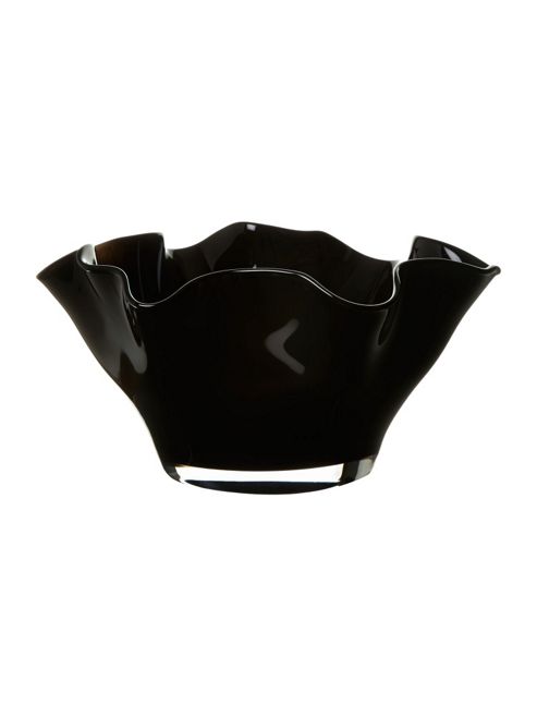 Image of Linea Handkerchief Bowl Black In Black