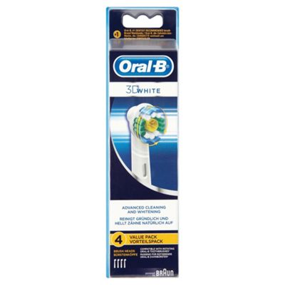 Oral-B 3D White Electric Toothbrush Heads X4