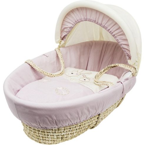 Image of Kinder Valley Daisy Boo Moses Basket (pink)